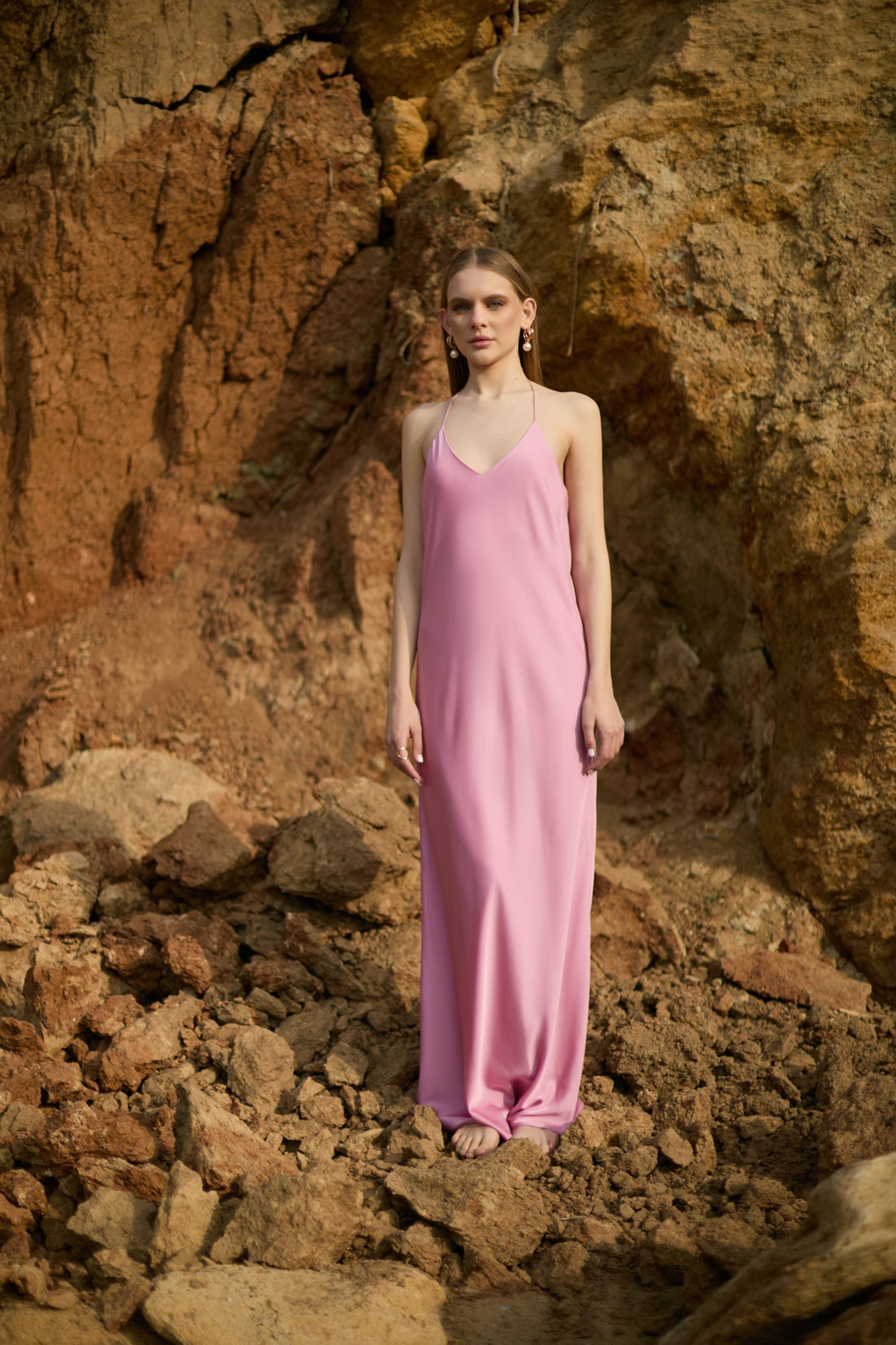 Pink maxi dress MINT (Mint) 3043230000010