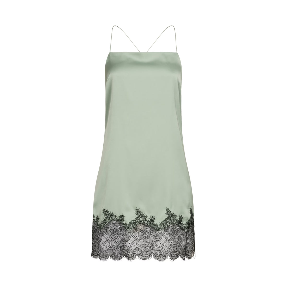 Šaty "Inside" s krajkou, pistáciové, (Mint) 03353