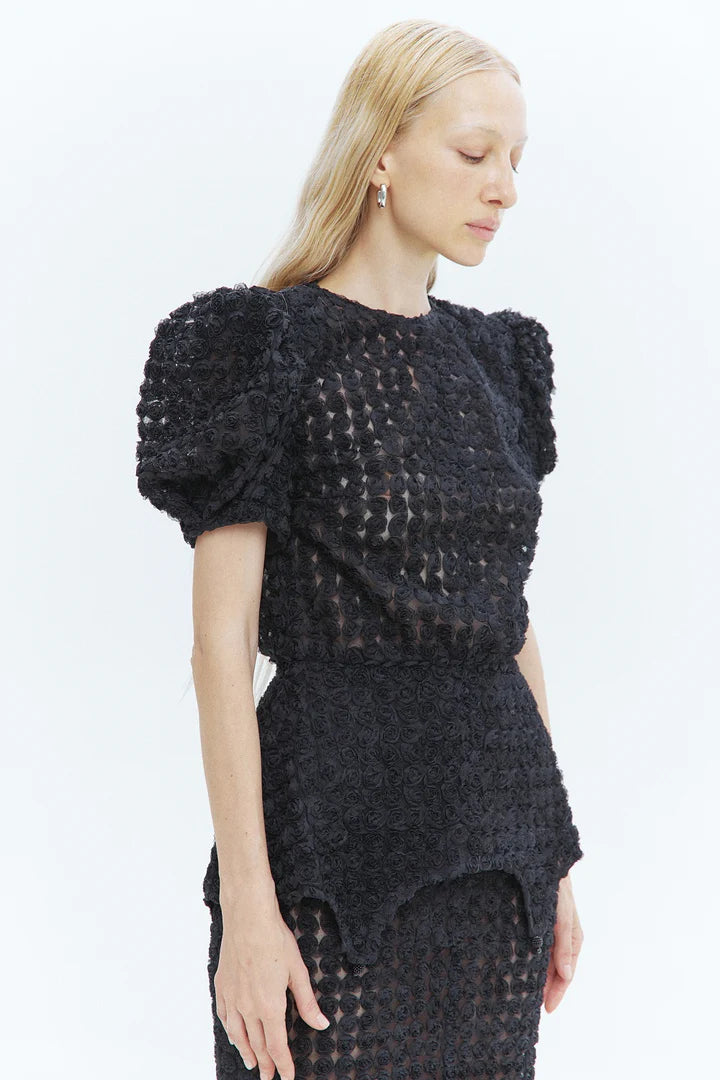 Blouse Rose, black, (Guranda) GRD003330010