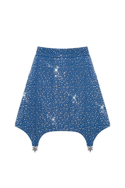 Denim skirt with rhinestones (Guranda) GRD0022095