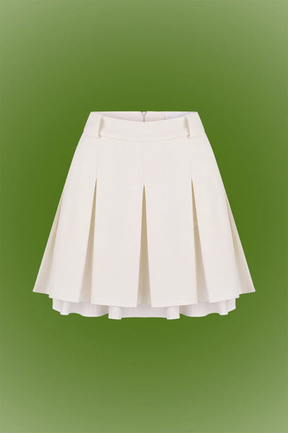 Pleated skirt &quot;Leeds&quot;, (TotalWhite), FW2506