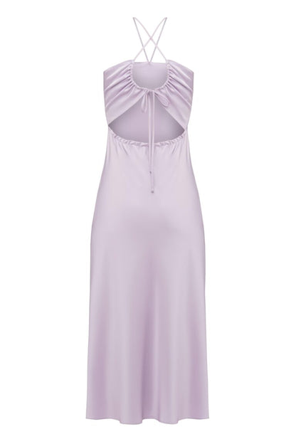 Open Back Satin Dress, Lilac, (MonCheri), MC_0027