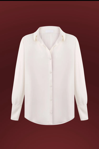 Flowing blouse, (Total White) CR2501