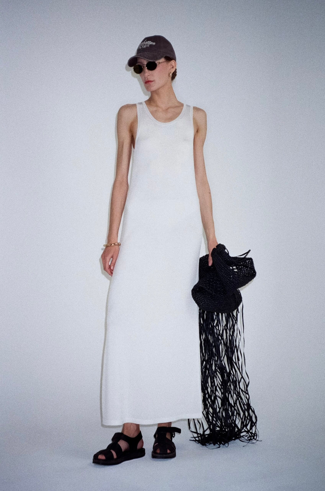 Midi dress/white, (KaterinaKvit) PSS250003
