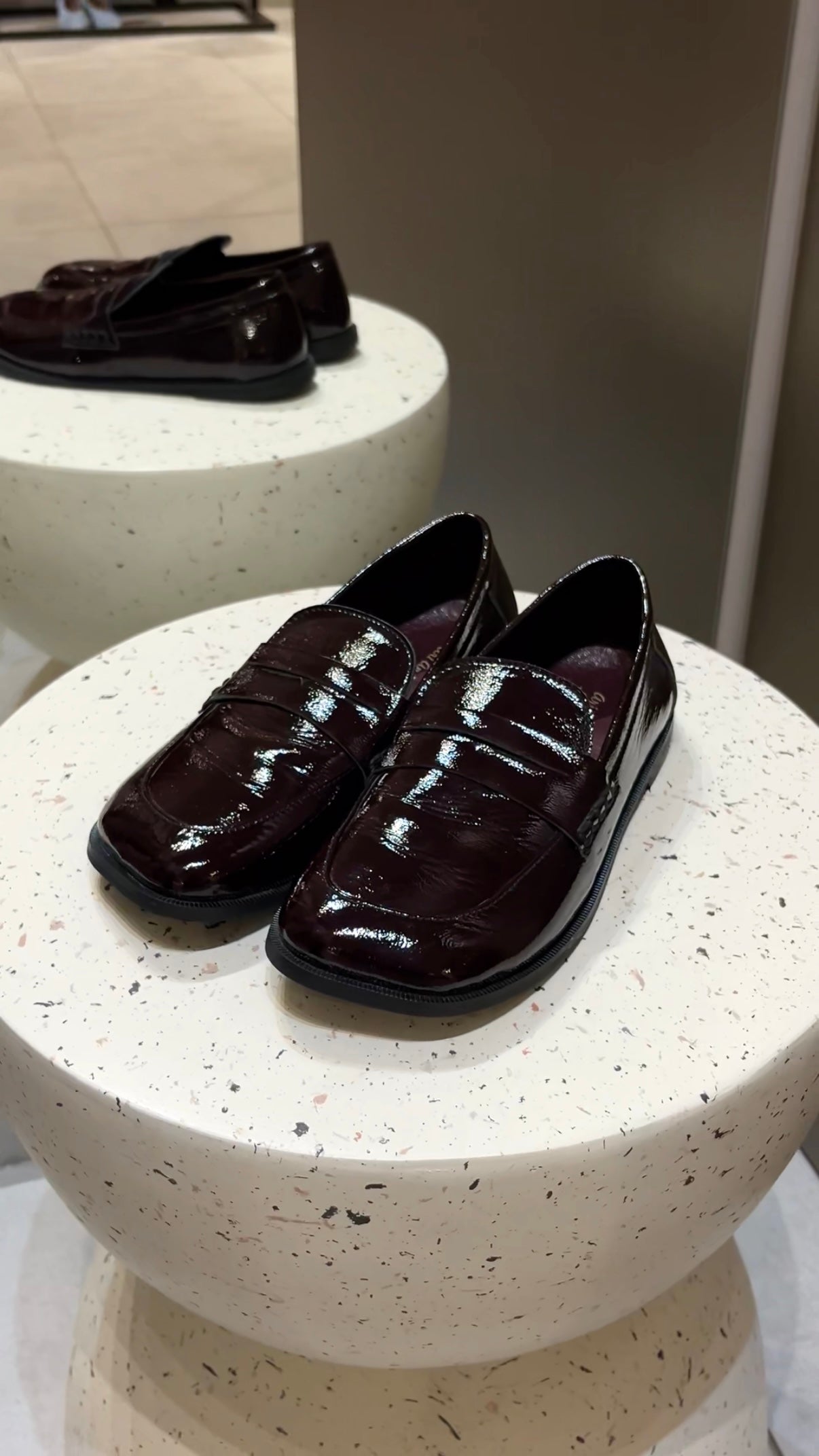Loafers dámské, tmavě bordový lak, (AriAndano) 25134