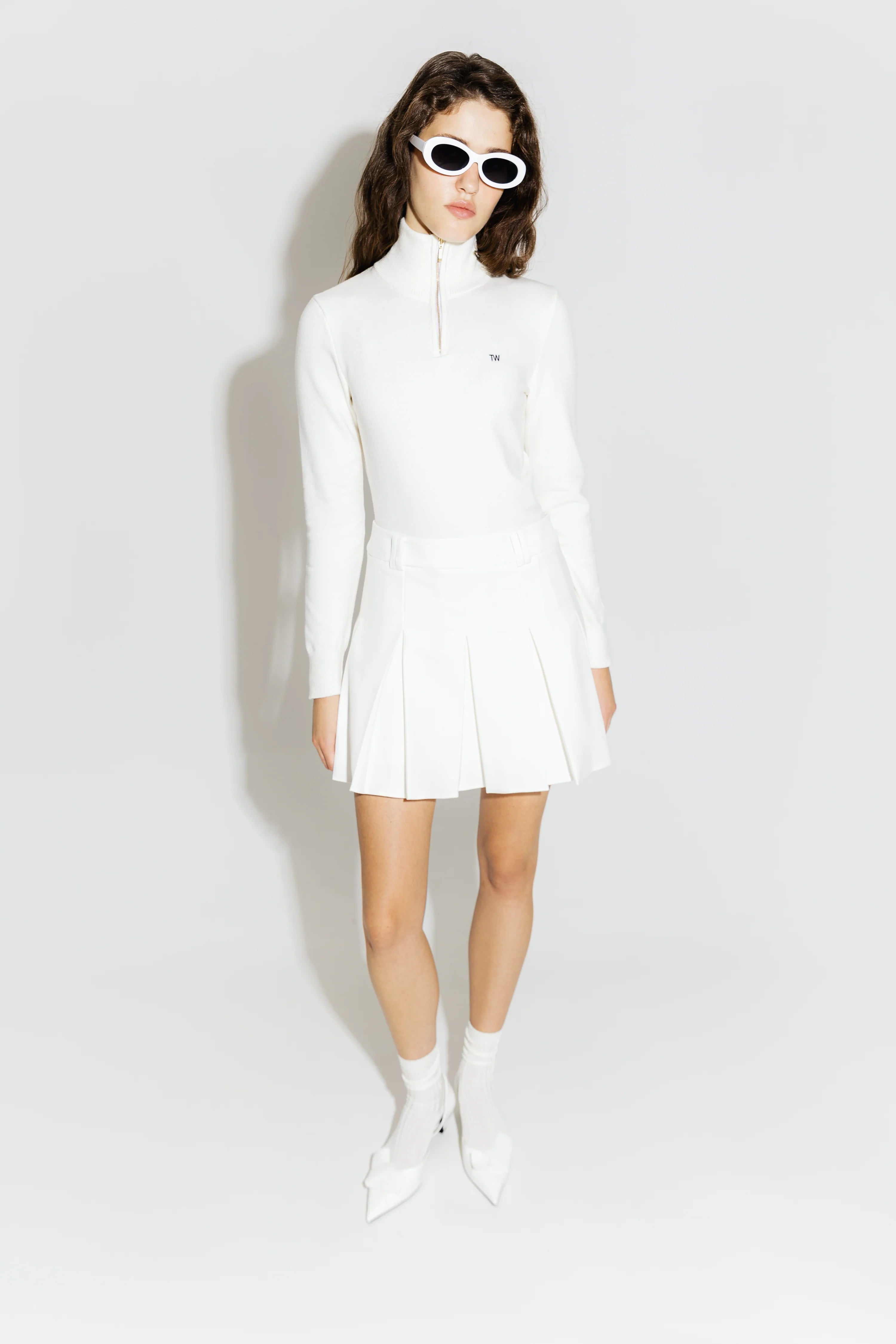 Довгий рукав із блискавкою (Total White) FW2507