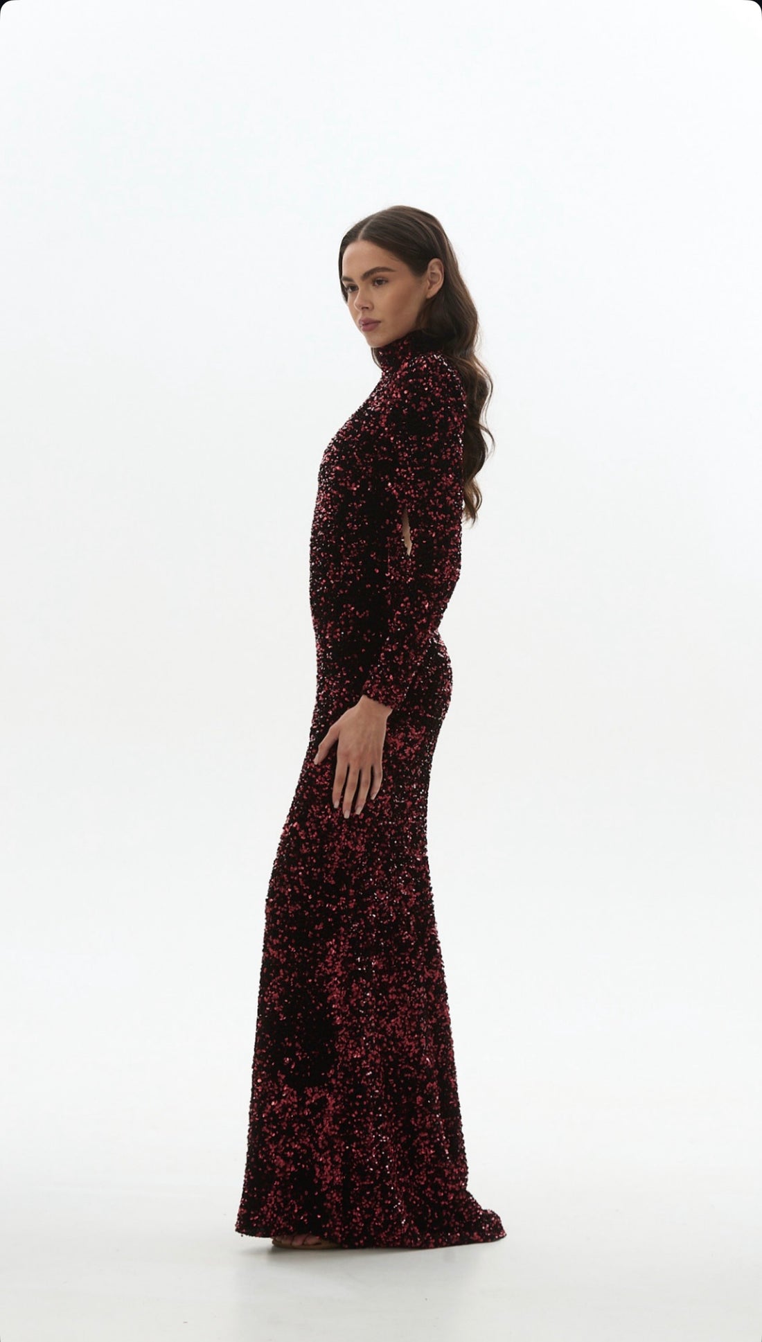 Šaty ASTREA - dlouhé flitrované šaty (LE GRETES) , DRS02S26