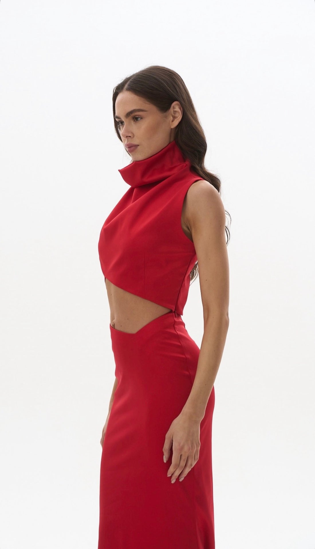 Sada CELESTE - asymetrická saténová sada (LE GRETES) , 223-07FW25/26