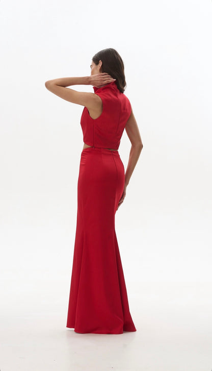 Sada CELESTE - asymetrická saténová sada (LE GRETES) , 223-07FW25/26