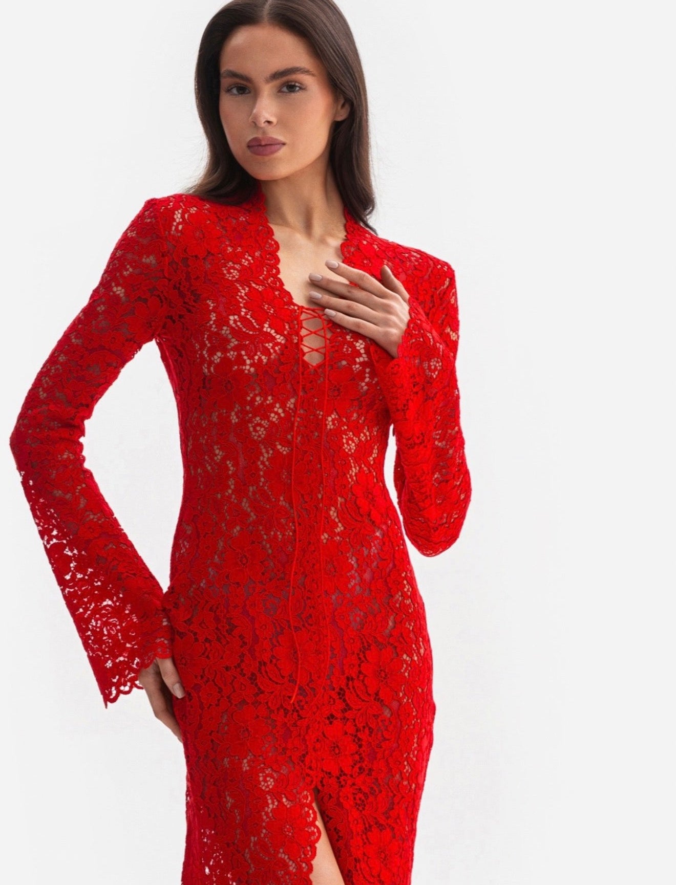 Сукня LACERA - елегантна гіпюрова сукня (LE GRETES), 225-07FW25/26