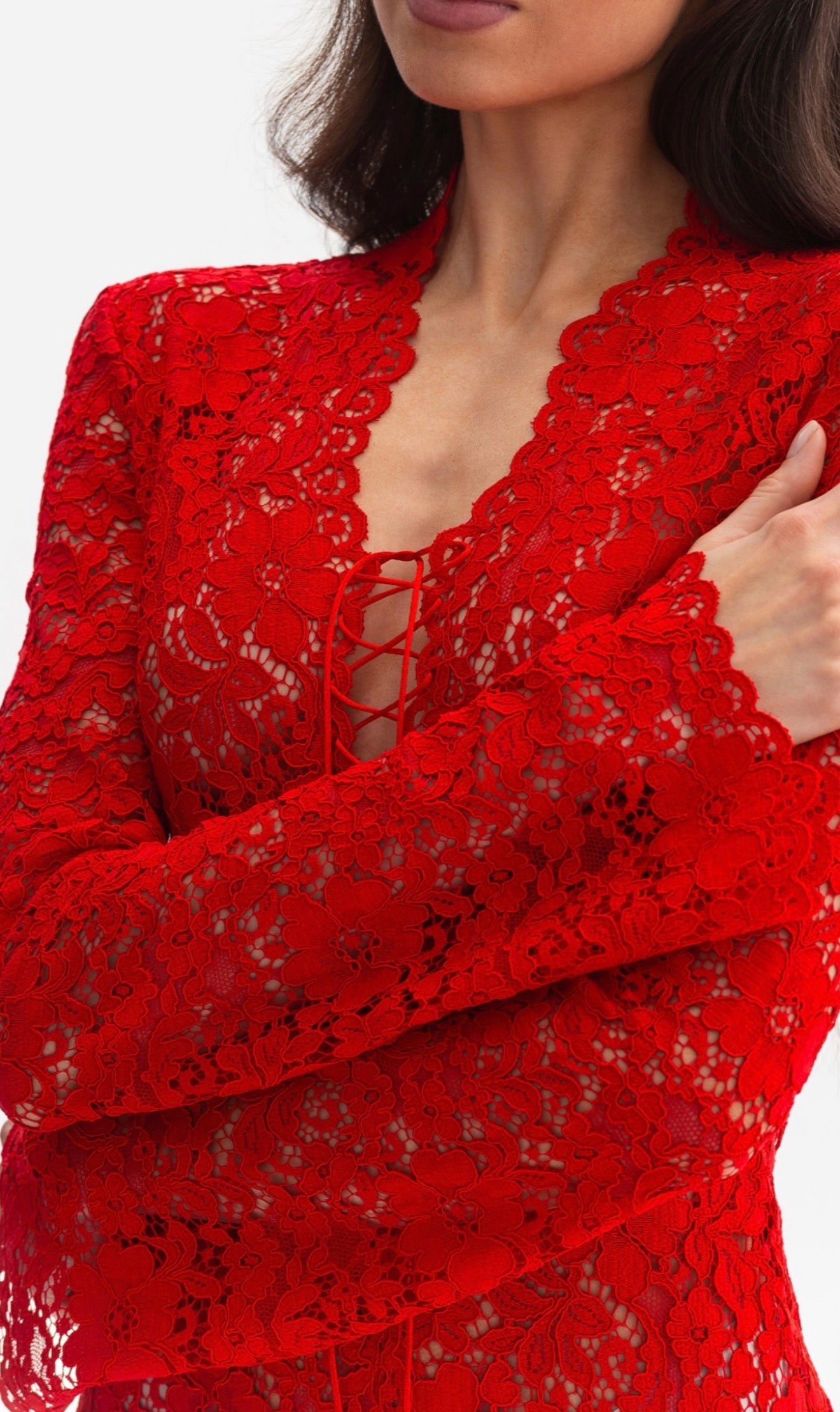 Сукня LACERA - елегантна гіпюрова сукня (LE GRETES), 225-07FW25/26