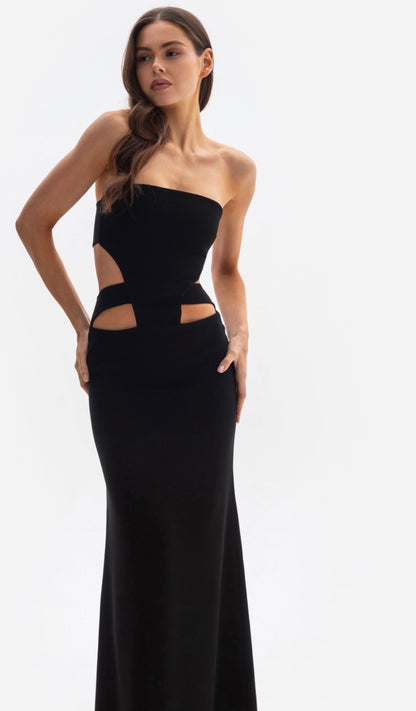 Šaty VOID - večerní šaty s výstřihy v pase (LE GRETES) , DR06S25