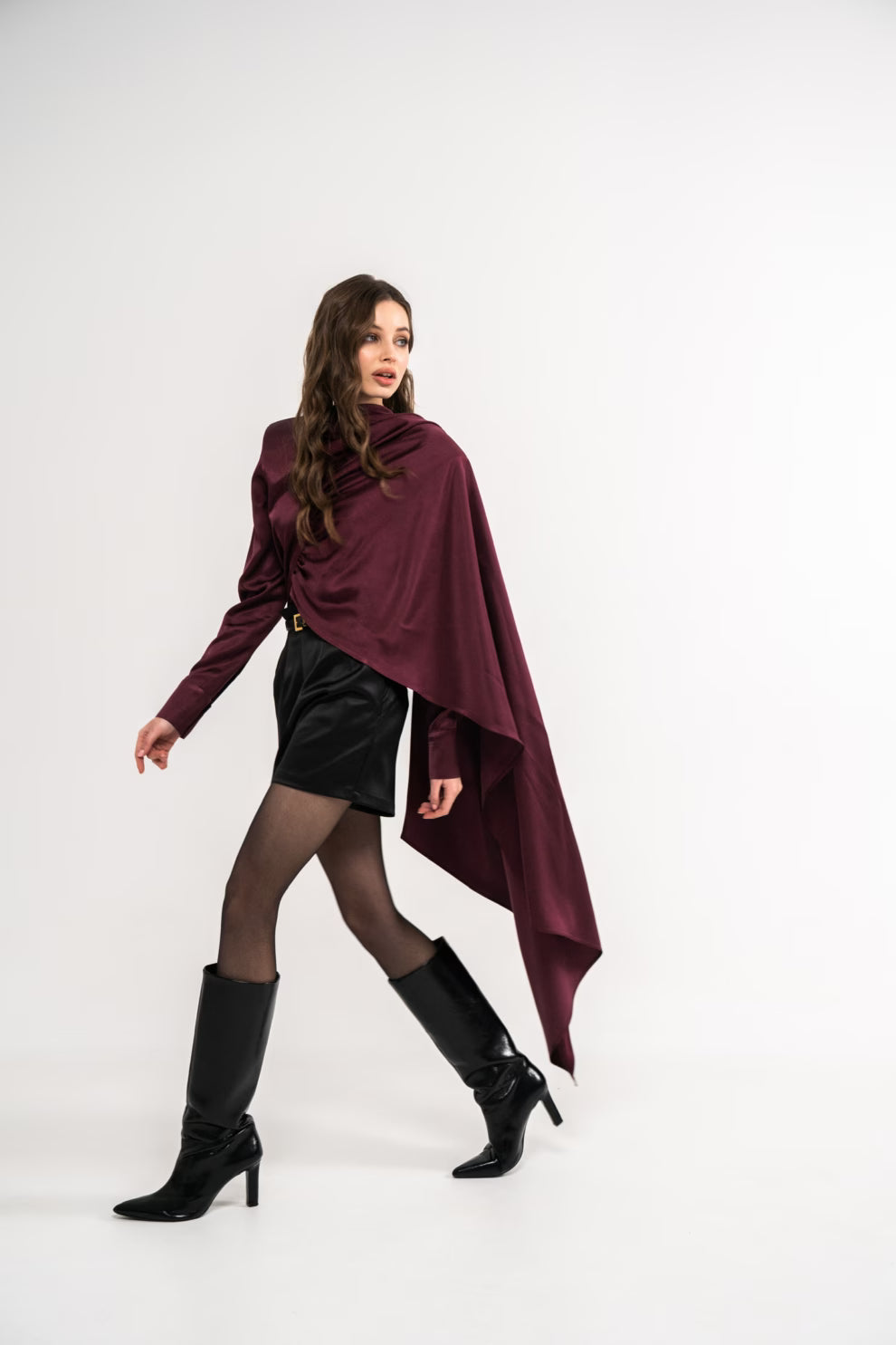 Burgundy blouse VELORA (Mint), 3436580000012