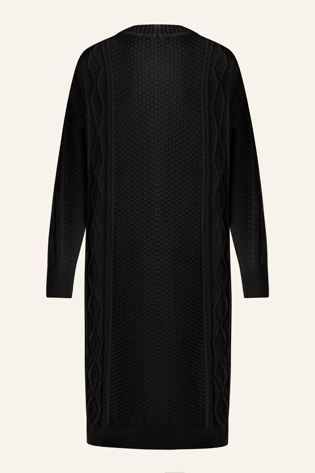 Knitted cardigan, black, (T.Mosca), GKMR23-02