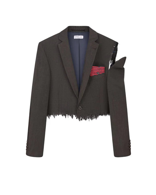 Long jacket with scarf cuff (Omelia), F0325