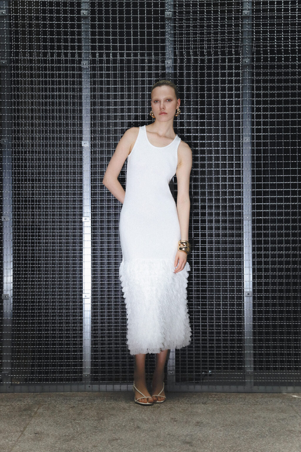 Сукня міді білого кольору (KaterinaKvit) PSS250004