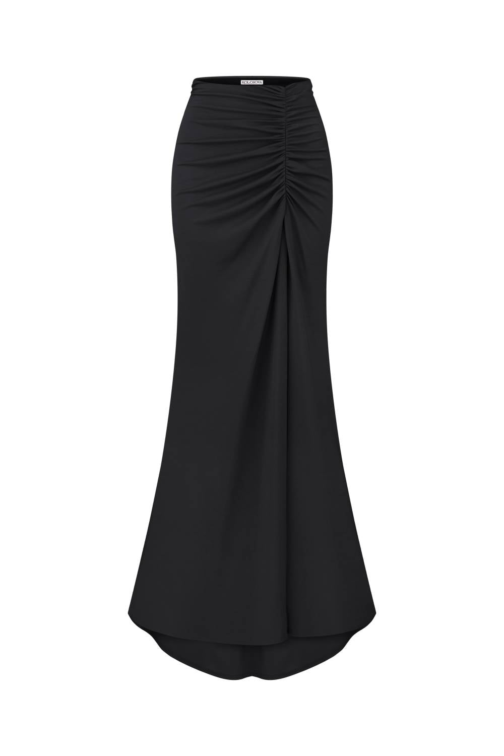 Sukně s rozparkem černá (Kolosova) K0031A