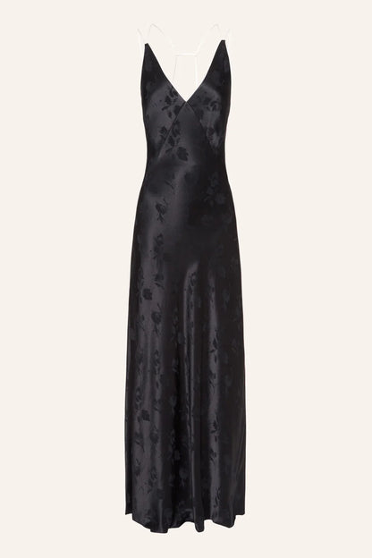 Černé květinové šaty (K.KVIT) , PSS260010