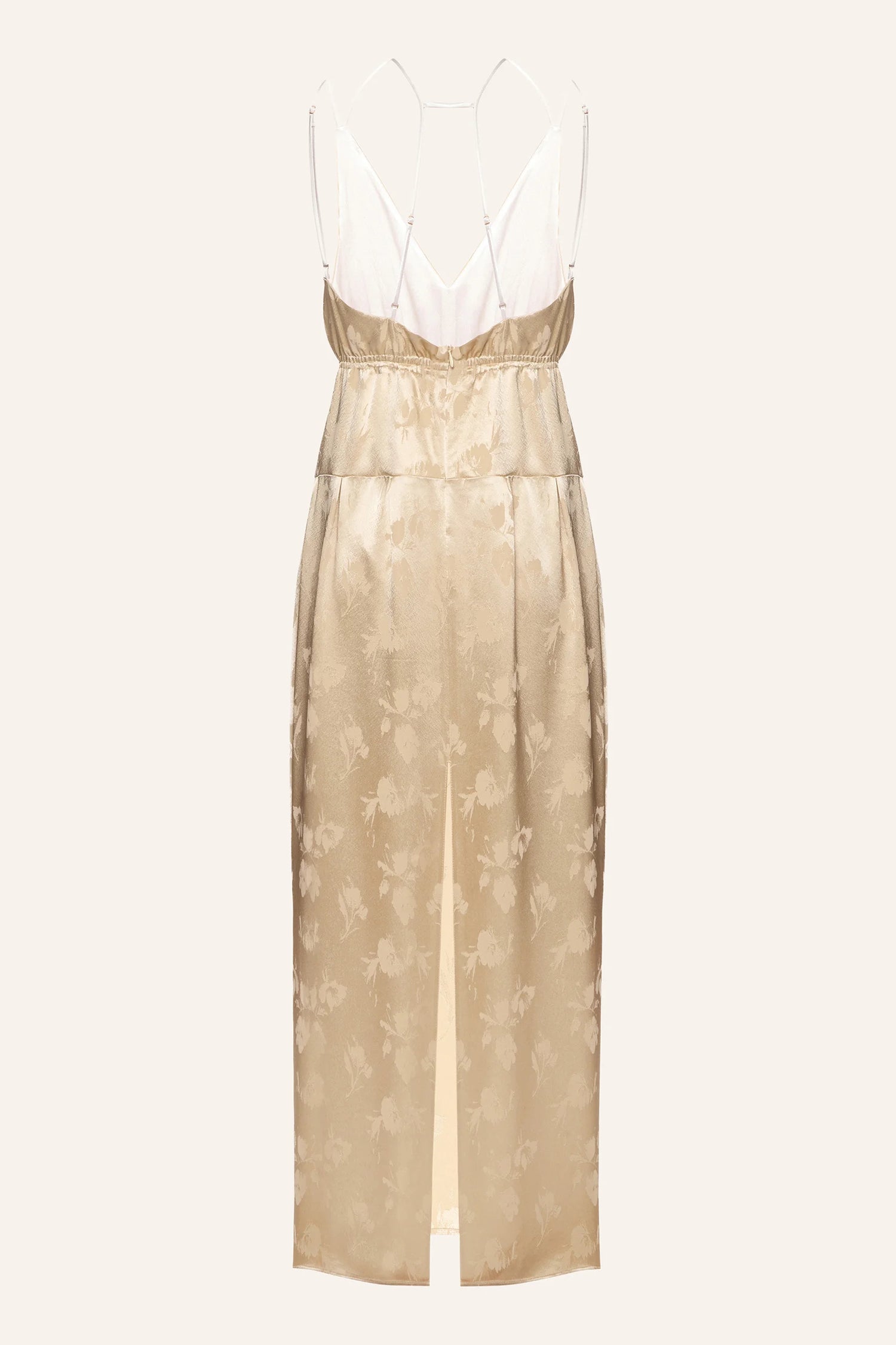 Béžové květinové šaty (K.KVIT) , PSS260011