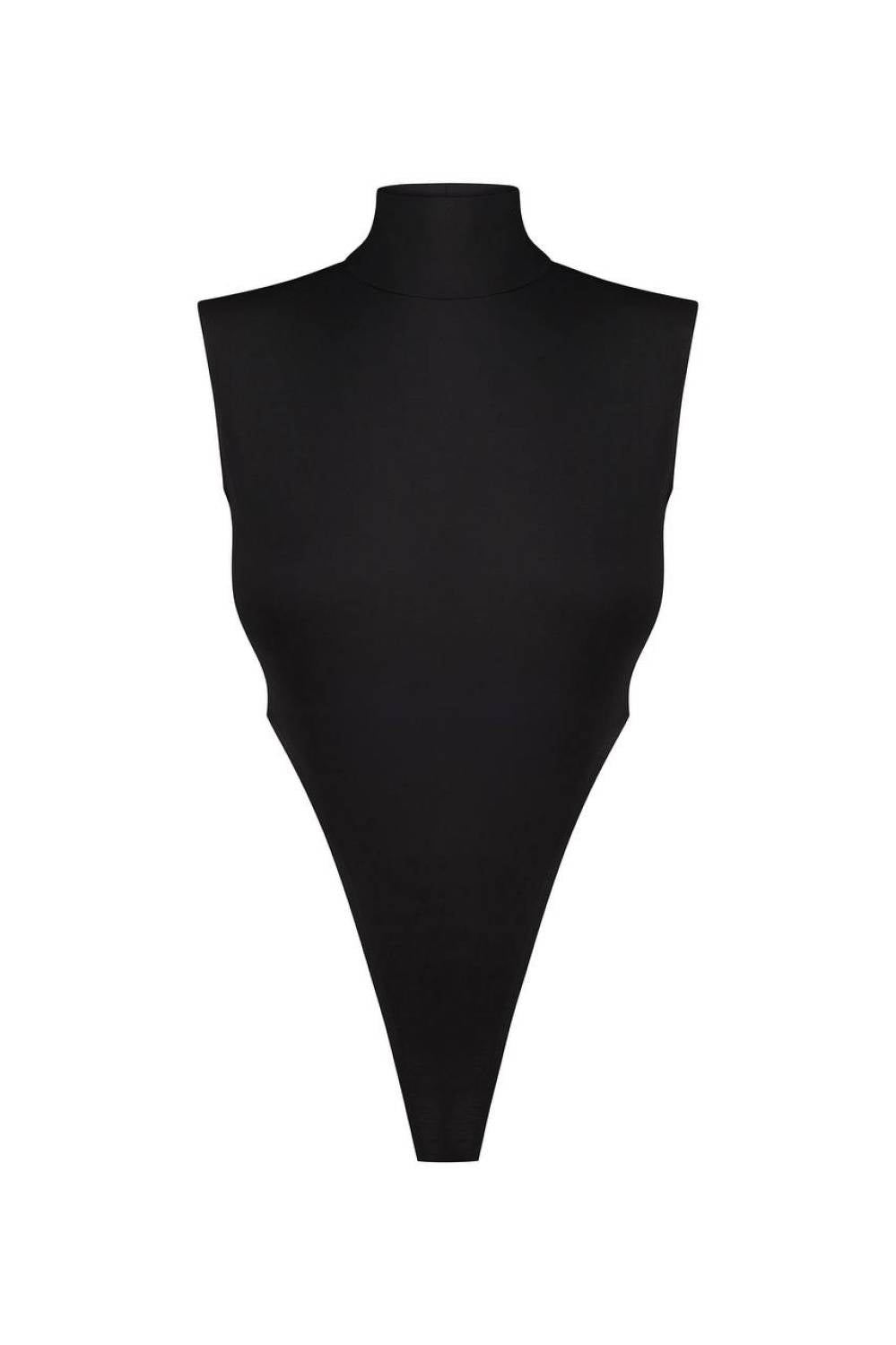 Body s vysokými výstřihy černá (Kolosova) SA016S