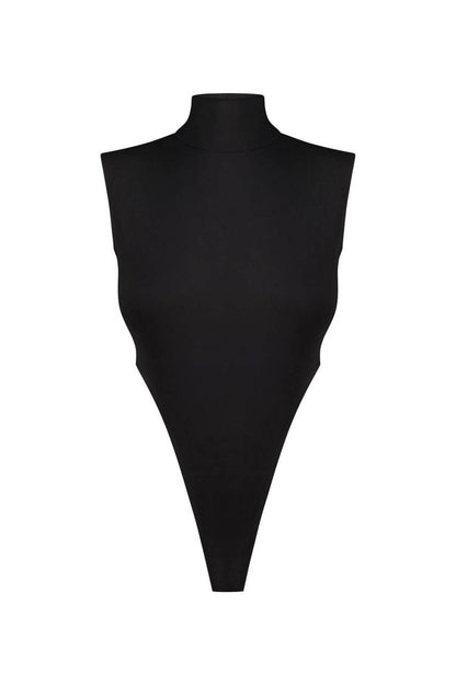 Body s vysokými výstřihy černá (Kolosova) SA016S