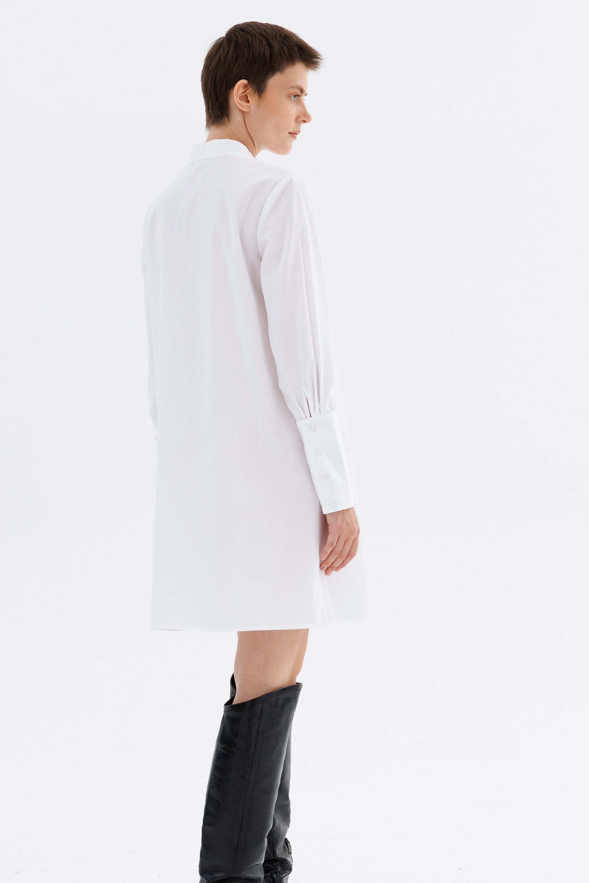 Shirt-dress with high cuffs, (Panove), U.PN00167В