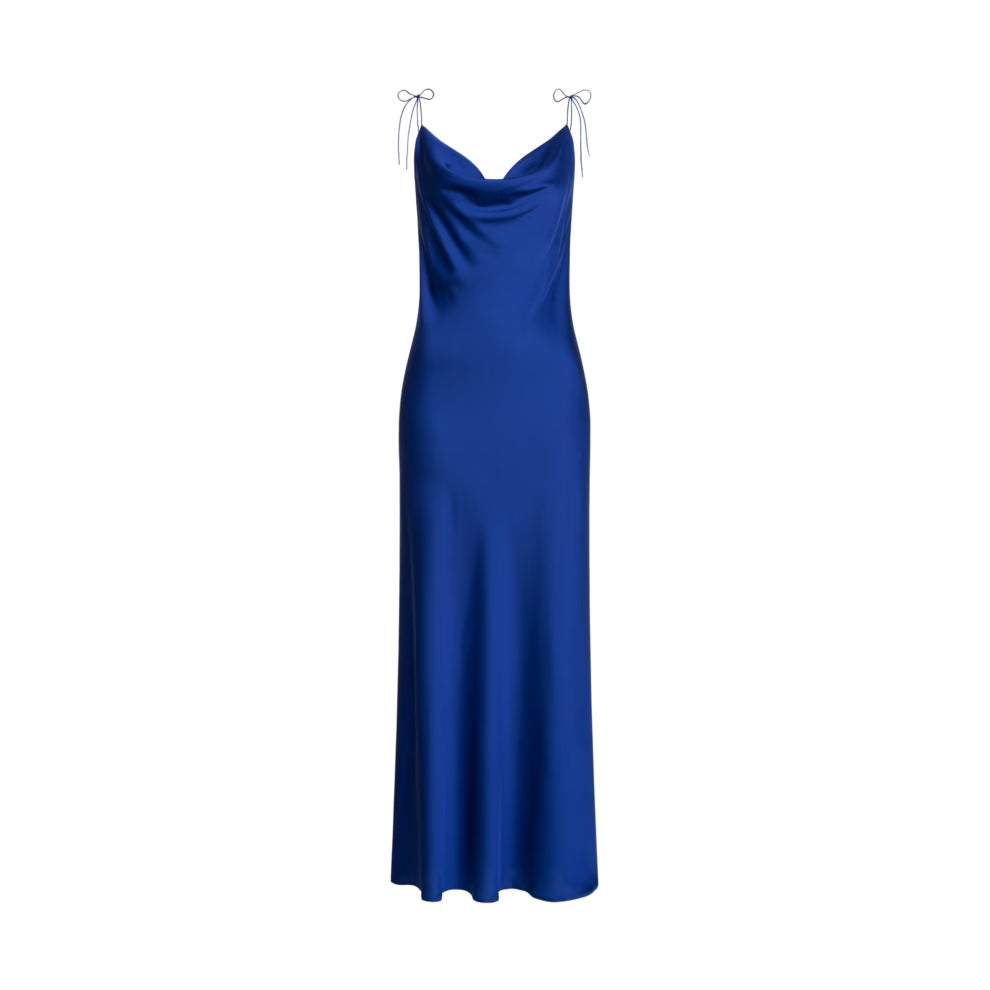 Bright blue maxi dress MINT, (Mint) 03293