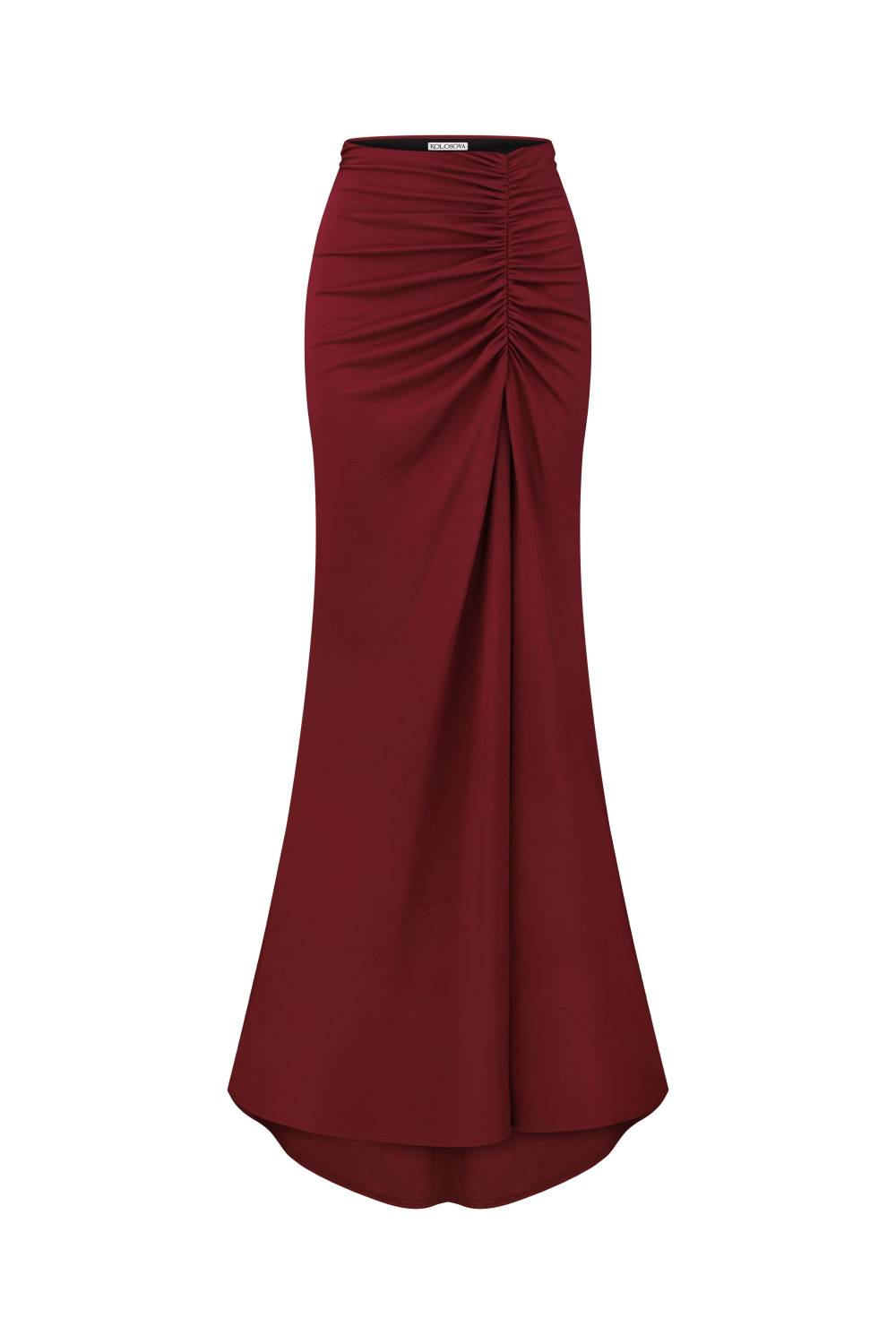 Sukně s rozparkem vínová (Kolosova) K0029А