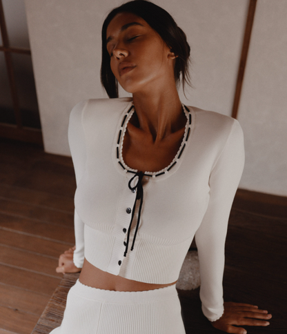 Top Polly Top v mléčné barvě (STASH) , t0279