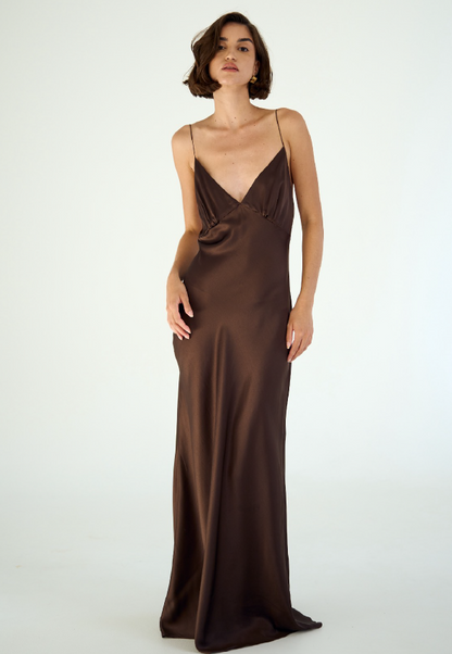 Maxi šaty Grace (Ocean x Silk)