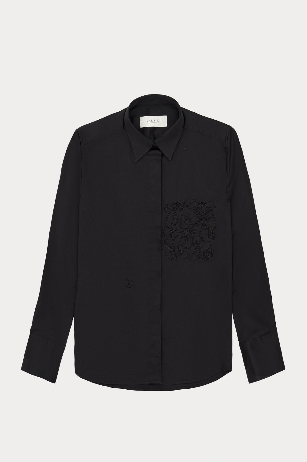 Shirt Berehyny, black, (LadyDi), LD0111
