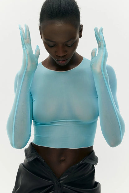 Top, blue &quot;lilith mesh&quot;, (KeepStyle), KSTL_0011