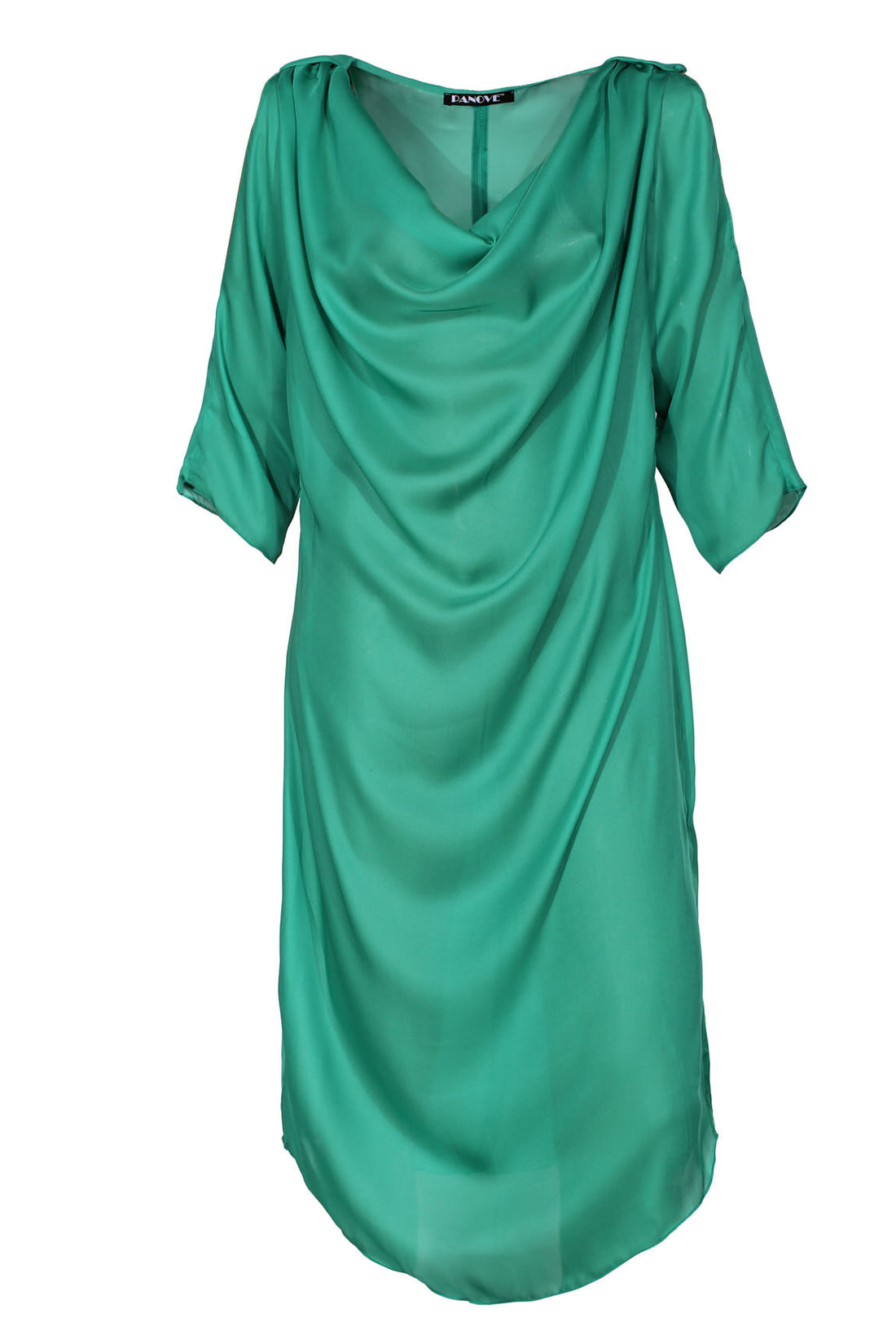 Šaty s odkrytým záděm s plisé (PANOVE) U.PN00341Z