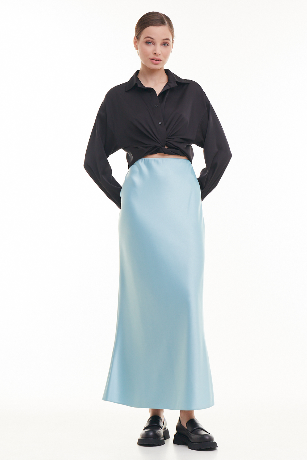 Světle modrá sukně RIVER (Mint) 22010046
