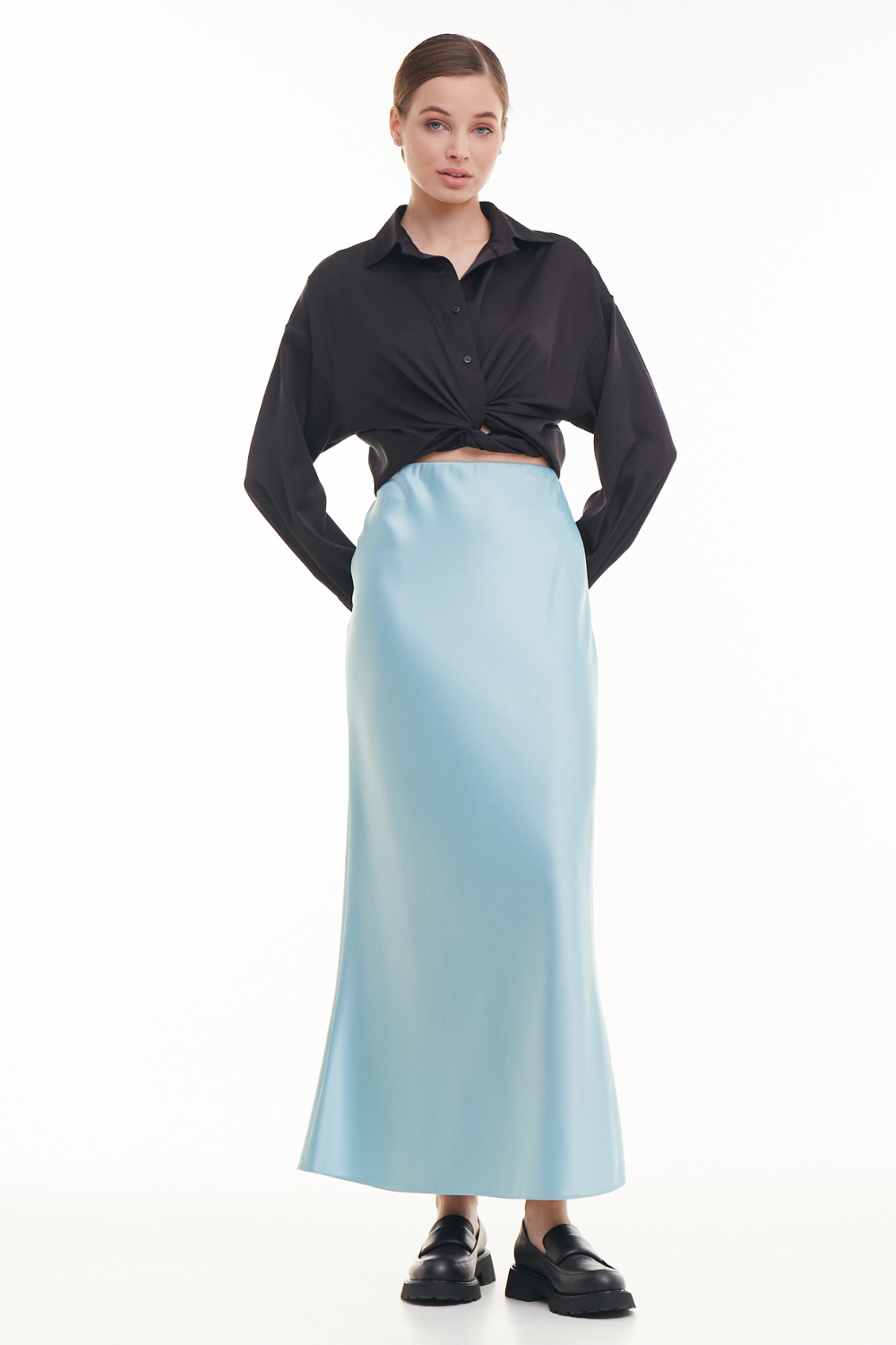 Light blue skirt RIVER (Mint) 22010046