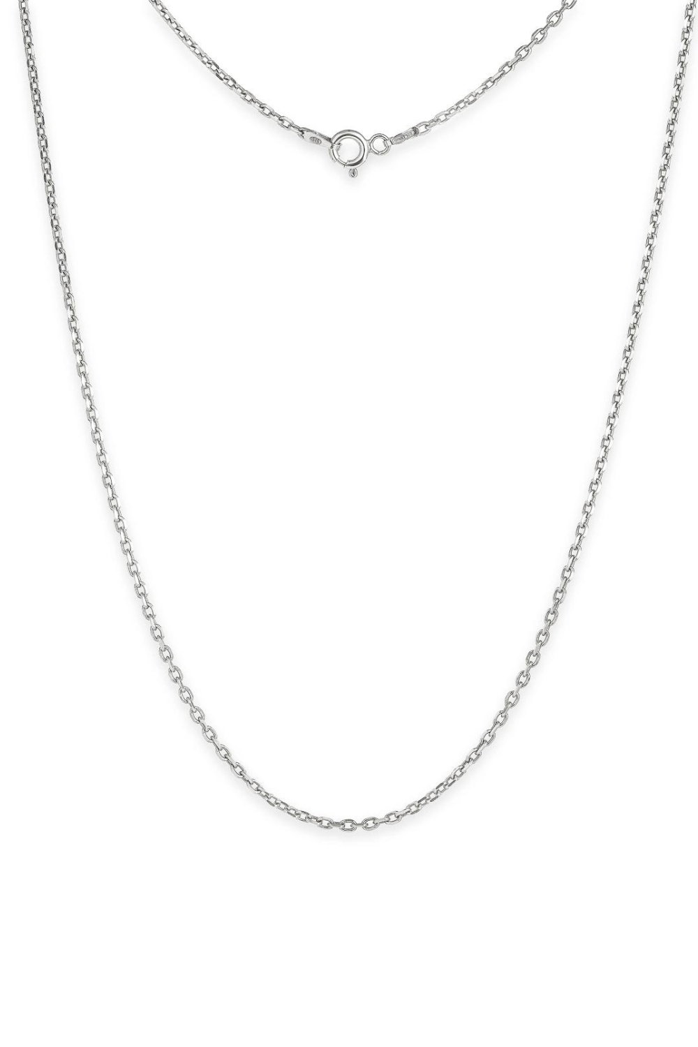 Baroque pearl+Silver braided chain Anker 55 cm (SILVERAMO), Per01