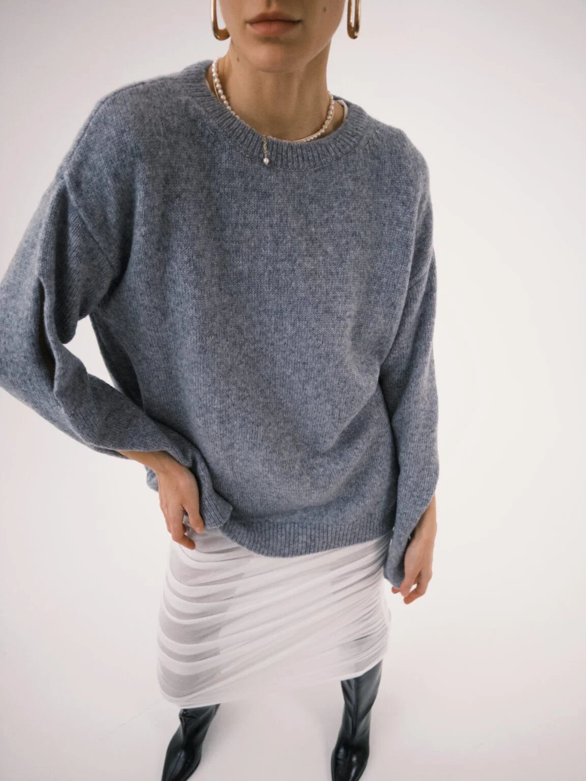 Sweater, gray, (KaterinaKvit) SAW252605