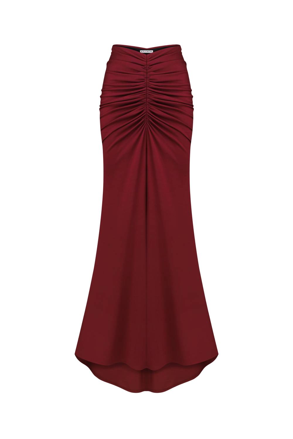 Sukně s řasením vínová (Kolosova) K0030А