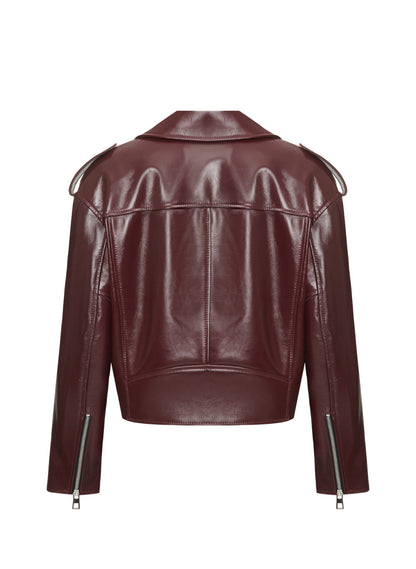 Kožená bunda rovného střihu (TheMakers) , 2224