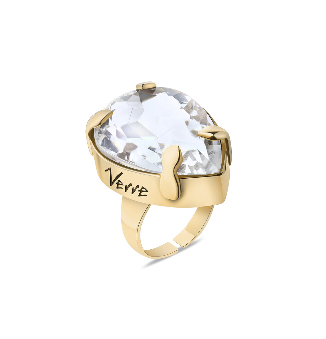Ring &quot;RADIANCE&quot; gold, (Grains de Verre) RWLC2