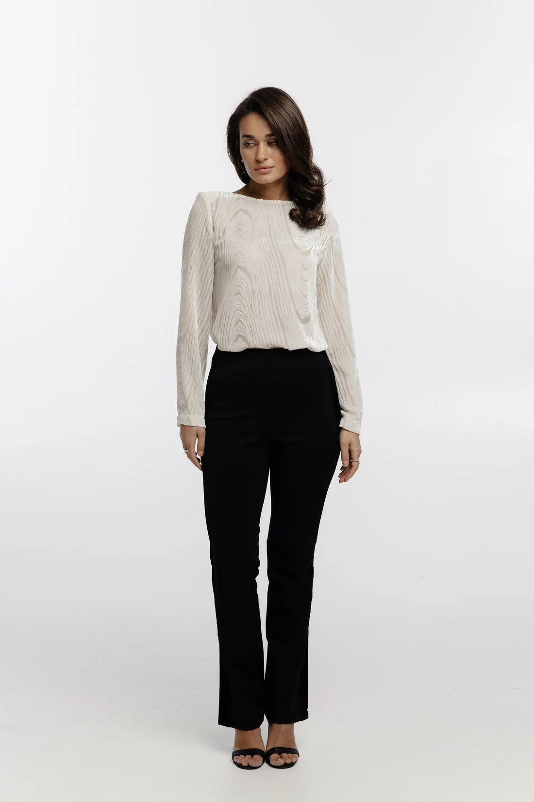 Штани в смужку (Колір: чорний), (Nazarelli) NF-00000295