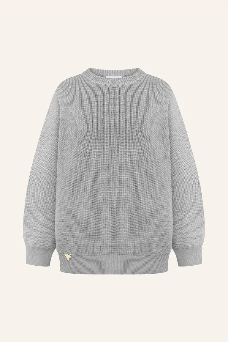 Svetr pletený, šedy (T.MOSCA) SW25-01