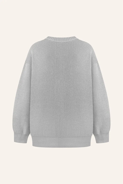 Knitted sweater, gray (T.MOSCA) SW25-01
