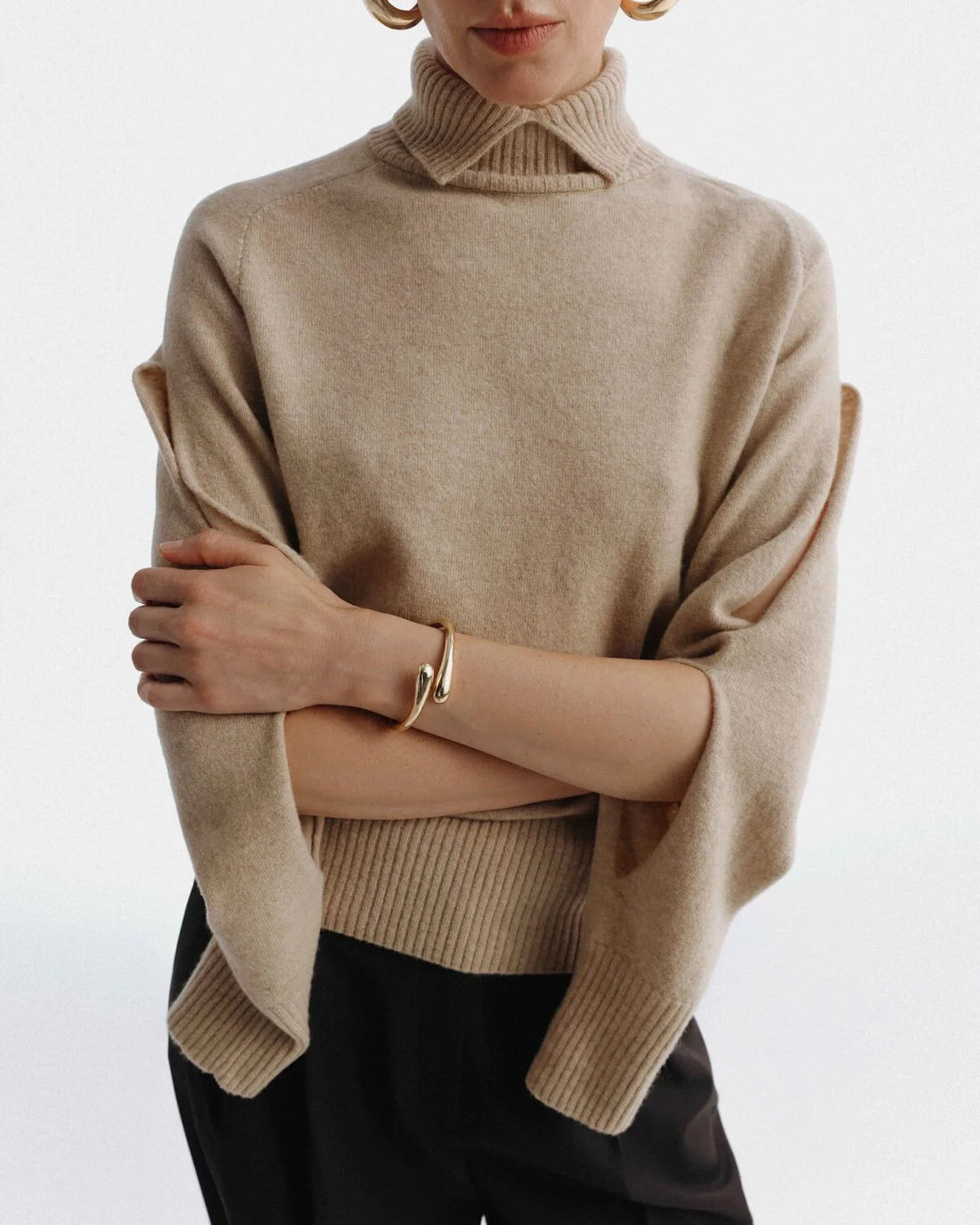 Béžový svetr (K.KVIT) , SAW252602