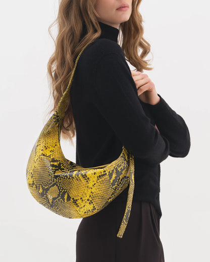 Kabelka HOBO DROP MINI PYTHON YELLOW (NUKOT)