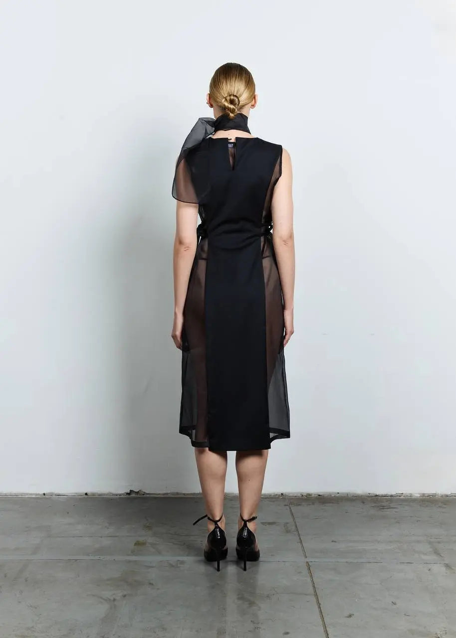 Сукня з органзи з накидкою (Nazarelli), VD27