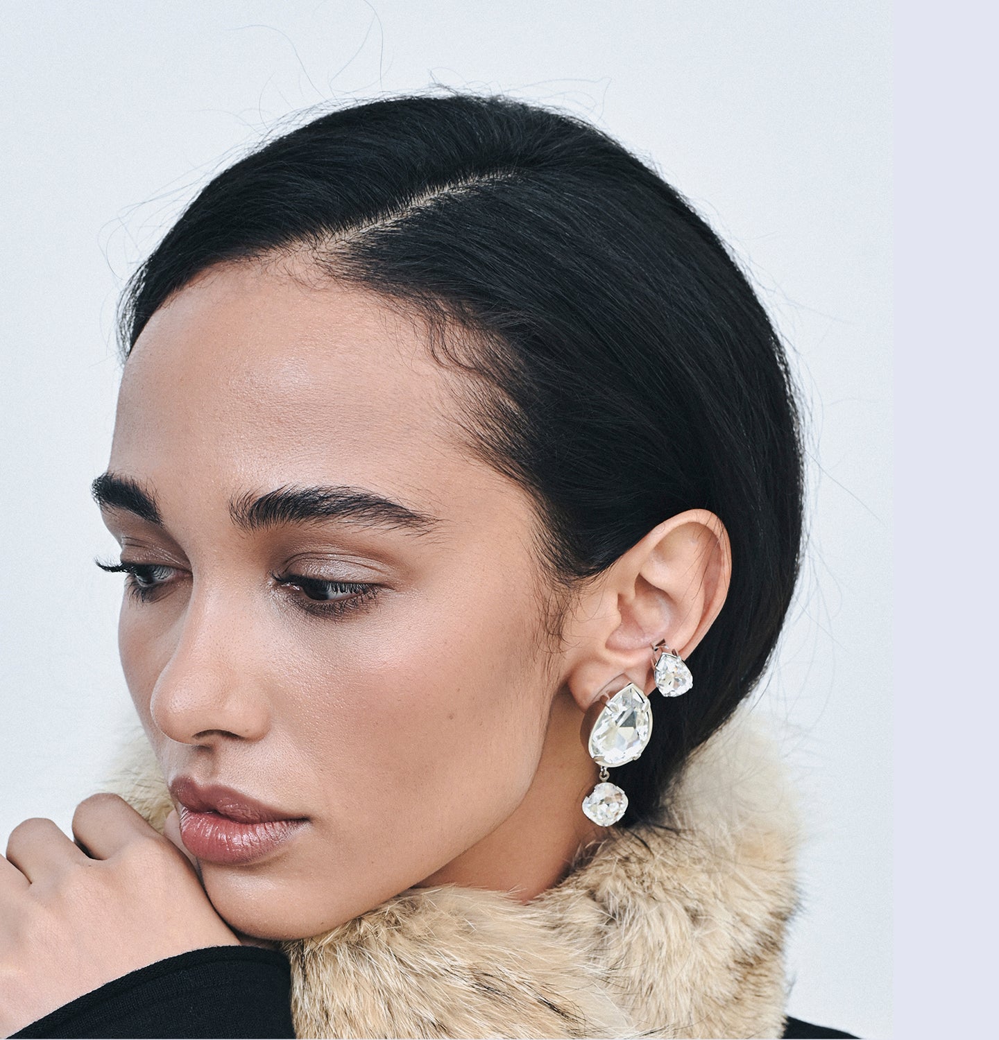 “RADIANCE” CUFF STŘÍBRNÝ (Grains de Verre) САR1