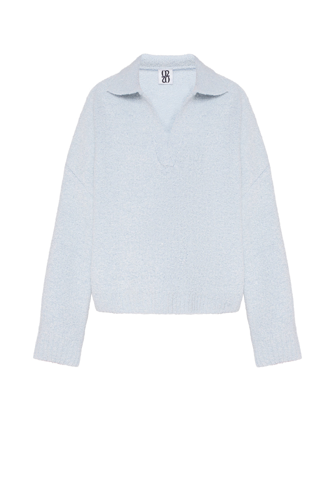 Bouclé sweater, light blue (0202)