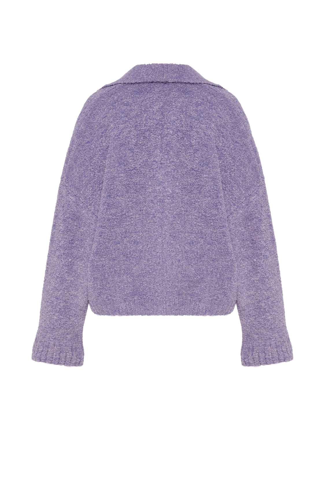 Bouclé sweater, purple (0202)