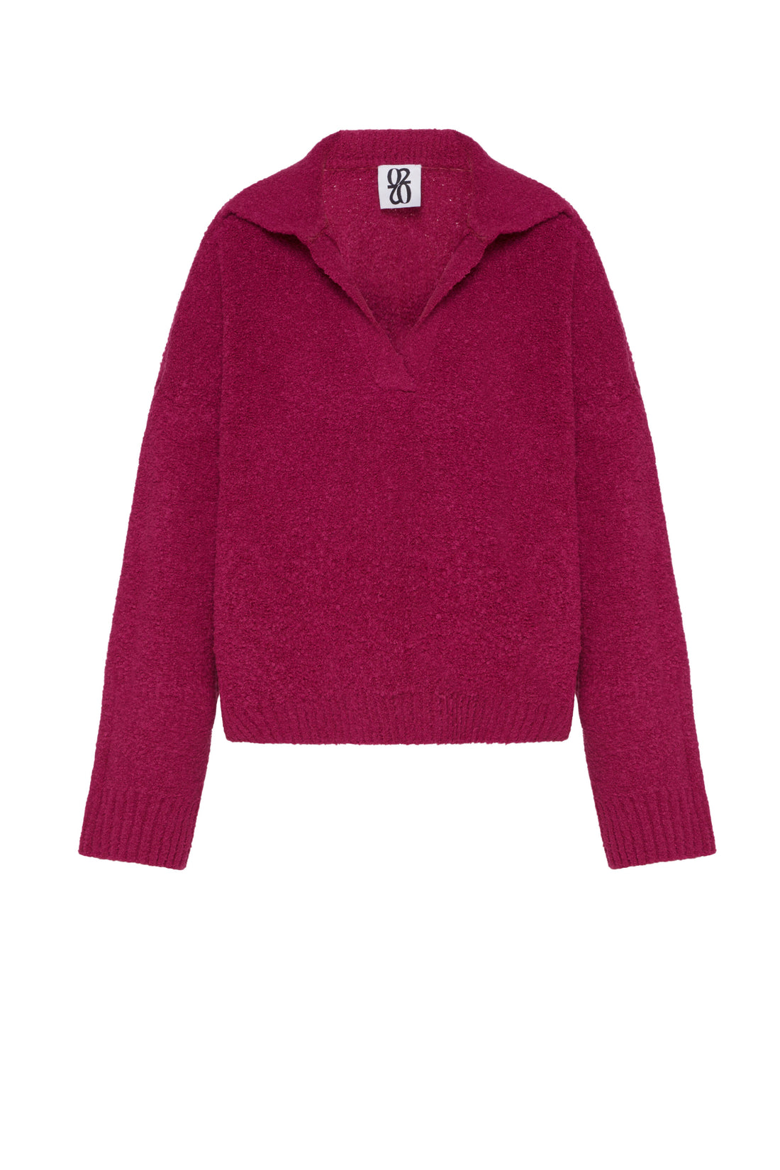 Bouclé sweater, raspberry (0202)
